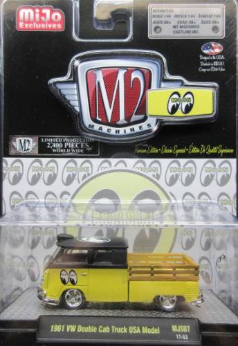 VW ダブルキャブ トラック Mooneyes 1/64 1961 VW Double Cab Truck