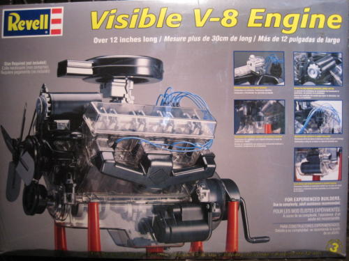 Visible V8 Engine